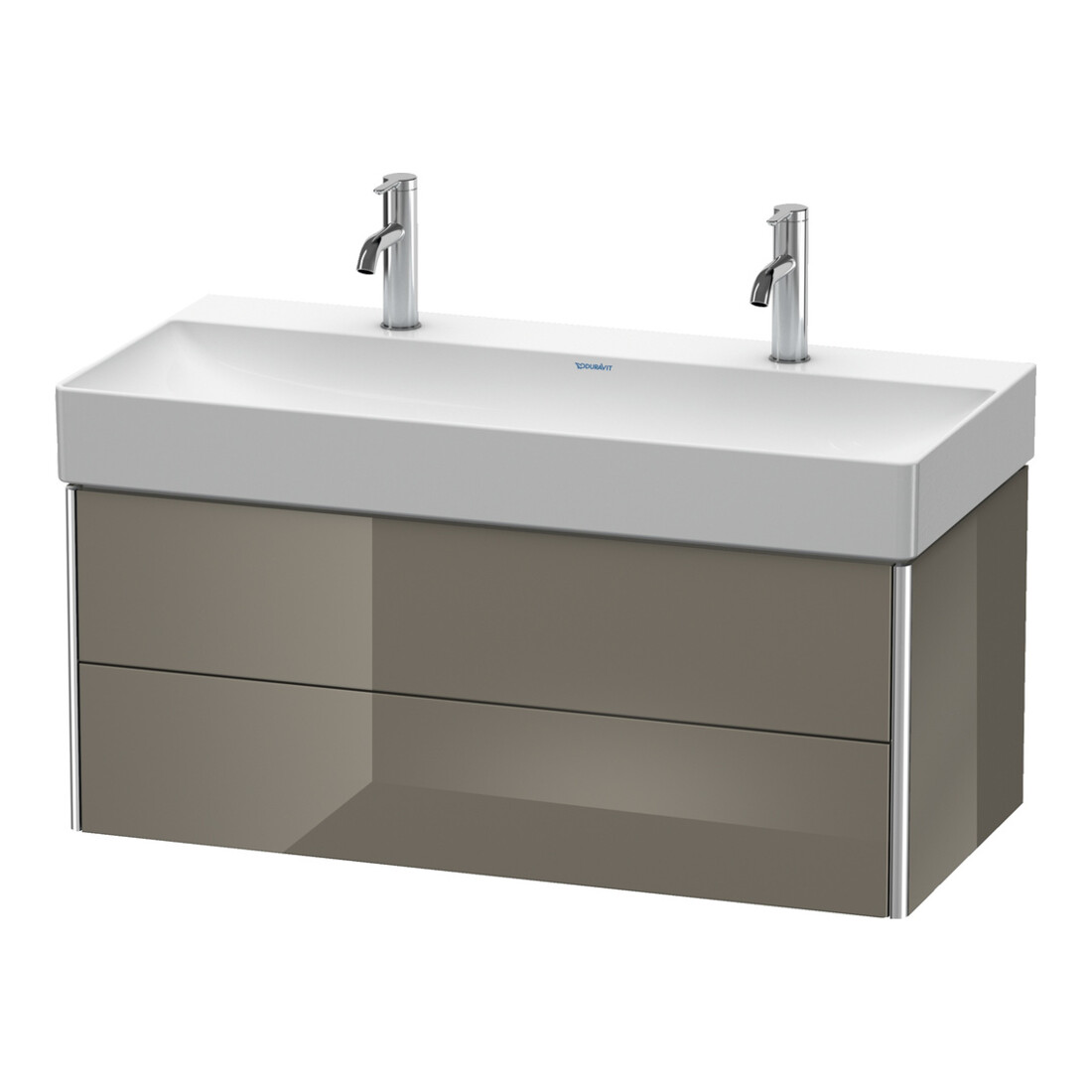 Duravit Waschtischunterschrank XSquare 98,4x46cm, f Gr hgl, 2 Schubk., wandhängend