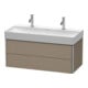 Duravit Waschtischunterschrank XSquare 98,4x46cm, lei, 2 Schubk., wandhängend