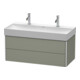 Duravit Waschtischunterschrank XSquare 98,4x46cm, st-g s-matt, 2 Schubk., wandhängend