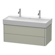 Duravit Waschtischunterschrank XSquare 98,4x46cm, Tau s-matt, 2 Schubk., wandhängend-2