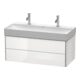 Duravit Waschtischunterschrank XSquare 98,4x46cm, we hgl, 2 Schubk., wandhängend