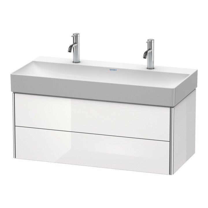 Duravit Waschtischunterschrank XSquare 98,4x46cm, we hgl, 2 Schubk., wandhängend