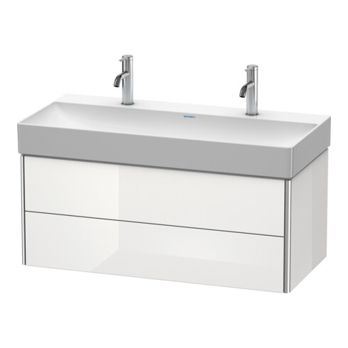 Duravit Waschtischunterschrank XSquare 98,4x46cm, we hgl, 2 Schubk., wandhängend