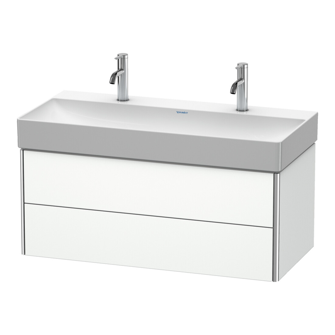 Duravit Waschtischunterschrank XSquare 98,4x46cm, we m, 2 Schubk., wandhängend