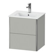 Duravit Waschtischunterschrank XSquare Compact 51x41,8x56cm, 2 La, wandhängend, betongr m