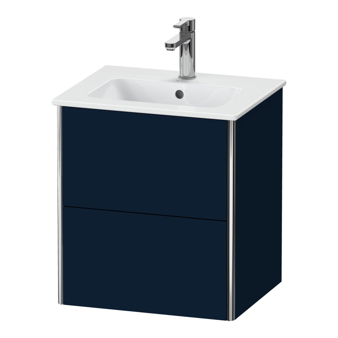 Duravit Waschtischunterschrank XSquare Compact 51x41,8x56cm, 2 La, wandhängend, blau s-matt