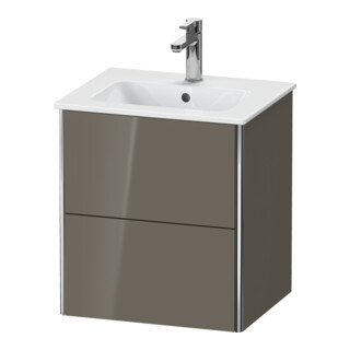 Duravit Waschtischunterschrank XSquare Compact 51x41,8x56cm, 2 La, wandhängend, flan. Gr hgl