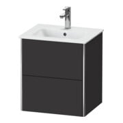 Duravit Waschtischunterschrank XSquare Compact 51x41,8x56cm, 2 La, wandhängend, graph matt
