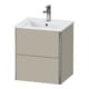 Duravit Waschtischunterschrank XSquare Compact 51x41,8x56cm, 2 La, wandhängend, Tau s-matt-1