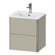Duravit Waschtischunterschrank XSquare Compact 51x41,8x56cm, 2 La, wandhängend, Tau s-matt