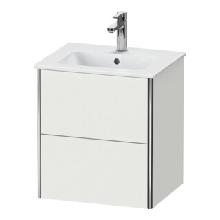Duravit Waschtischunterschrank XSquare Compact 51x41,8x56cm, 2 La, wd, Nord we s-matt