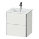 Duravit Waschtischunterschrank XSquare Compact 51x41,8x56cm, 2 La, wd, Nord we s-matt-1