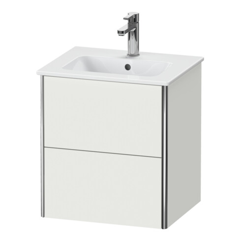 Duravit Waschtischunterschrank XSquare Compact 51x41,8x56cm, 2 La, wd, Nord we s-matt