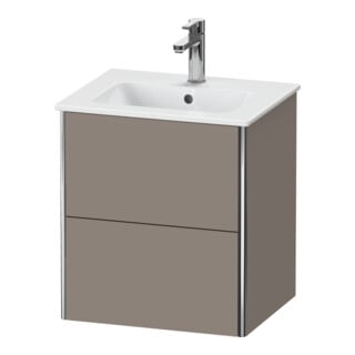 Duravit Waschtischunterschrank XSquare Compact 51x41,8x56cm, 2 Schubk., wandhängend, bas. m