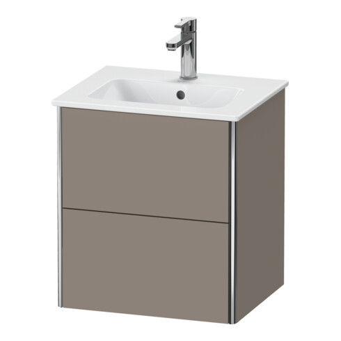 Duravit Waschtischunterschrank XSquare Compact 51x41,8x56cm, 2 Schubk., wandhängend, bas. m