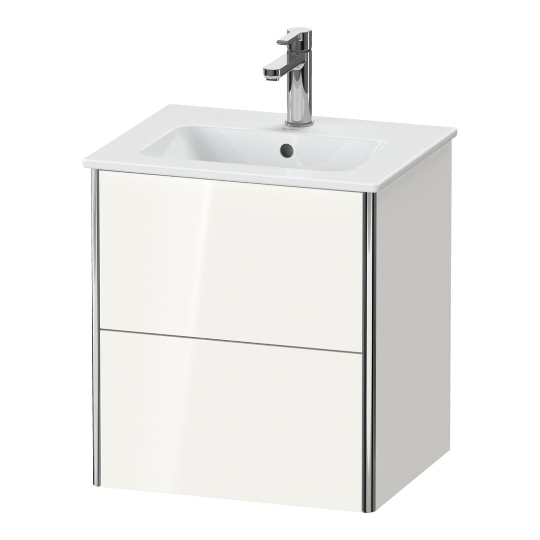 Duravit Waschtischunterschrank XSquare Compact 51x41,8x56cm, 2 Schubk., wandhängend, bas. m