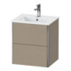 Duravit Waschtischunterschrank XSquare Compact 51x41,8x56cm, 2 Schubk., wandhängend, Leinen-1