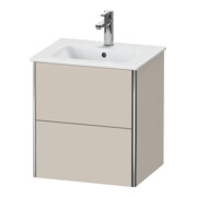 Duravit Waschtischunterschrank XSquare Compact 51x41,8x56cm, 2 Schubk., wandhängend, Tau matt