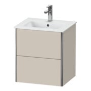 Duravit Waschtischunterschrank XSquare Compact 51x41,8x56cm, 2 Schubk., wandhängend, Taupe