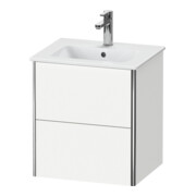 Duravit Waschtischunterschrank XSquare Compact 51x41,8x56cm, 2 Schubk., wandhängend, we matt