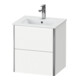 Duravit Waschtischunterschrank XSquare Compact 51x41,8x56cm, 2 Schubk., wandhängend, we matt-1