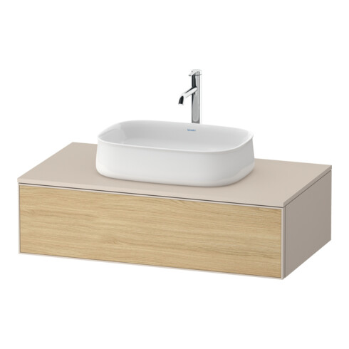 Duravit Waschtischunterschrank Zencha 100x55cm, 1 AZ, E nat/taupe m, k Einr-Sy
