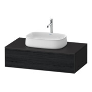 Duravit Waschtischunterschrank Zencha 100x55cm, 1 AZ, E schw/grap m, k Einr-Sy