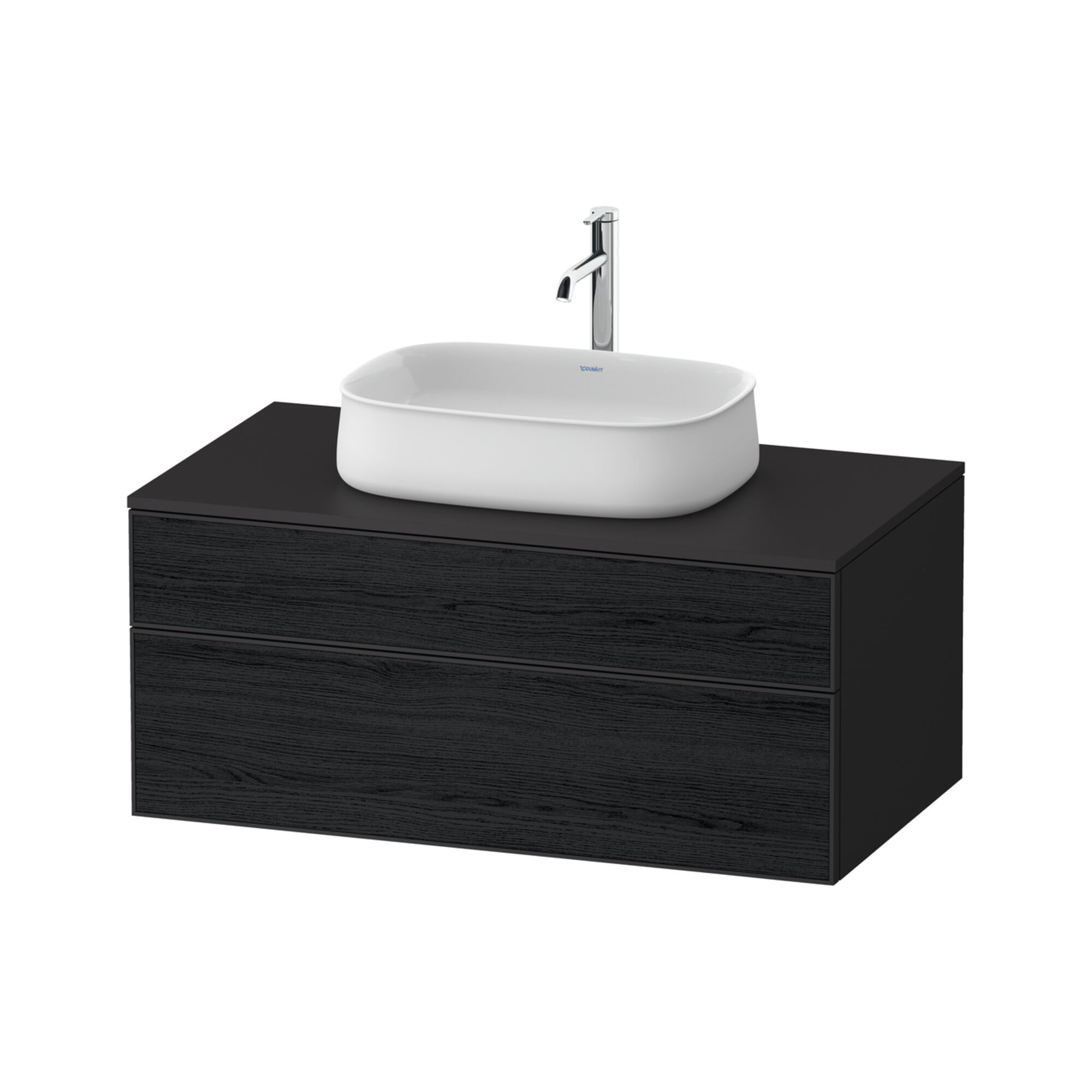 Duravit Waschtischunterschrank Zencha 100x55cm, 1 Lad, E sw/gra m, k EinrSy