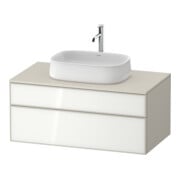 Duravit Waschtischunterschrank Zencha 100x55cm, 1 Lad, Gl w/taup m, k EinrSy