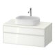 Duravit Waschtischunterschrank Zencha 100x55cm, 1 Lad, Gl w/w m, k EinrSy-1