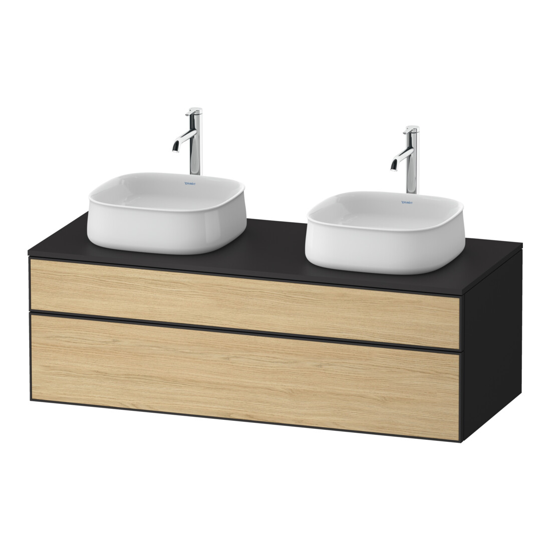 Duravit Waschtischunterschrank Zencha 130x55cm, B bs, E nat/grap m, k Einr-Sys