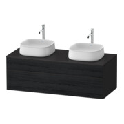 Duravit Waschtischunterschrank Zencha 130x55cm, B bs, E schw/gra m, k Einr-Sys