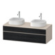 Duravit Waschtischunterschrank Zencha 130x55cm, B bs, E schw/tau m, k Einr-Sys-1