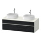 Duravit Waschtischunterschrank Zencha 130x55cm, B bs, E sw/we m, k Einr-Sys-1