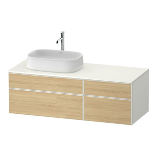 Duravit Waschtischunterschrank Zencha 130x55cm, B L, E na/we m, k Einr-Sys
