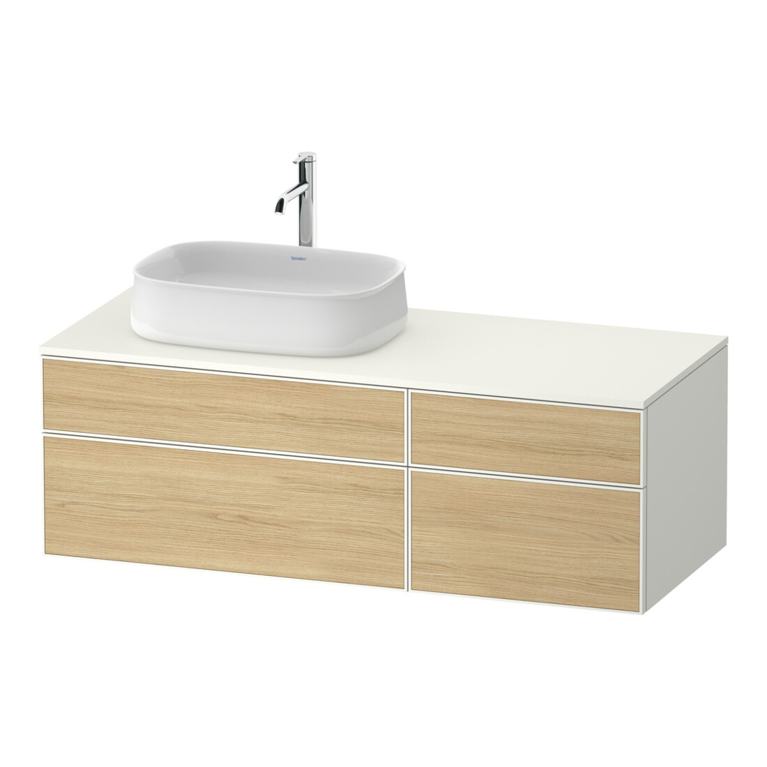 Duravit Waschtischunterschrank Zencha 130x55cm, B L, E na/we m, k Einr-Sys