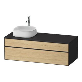 Duravit Waschtischunterschrank Zencha 130x55cm, B L, E nat/grap m, k Einr-Sys