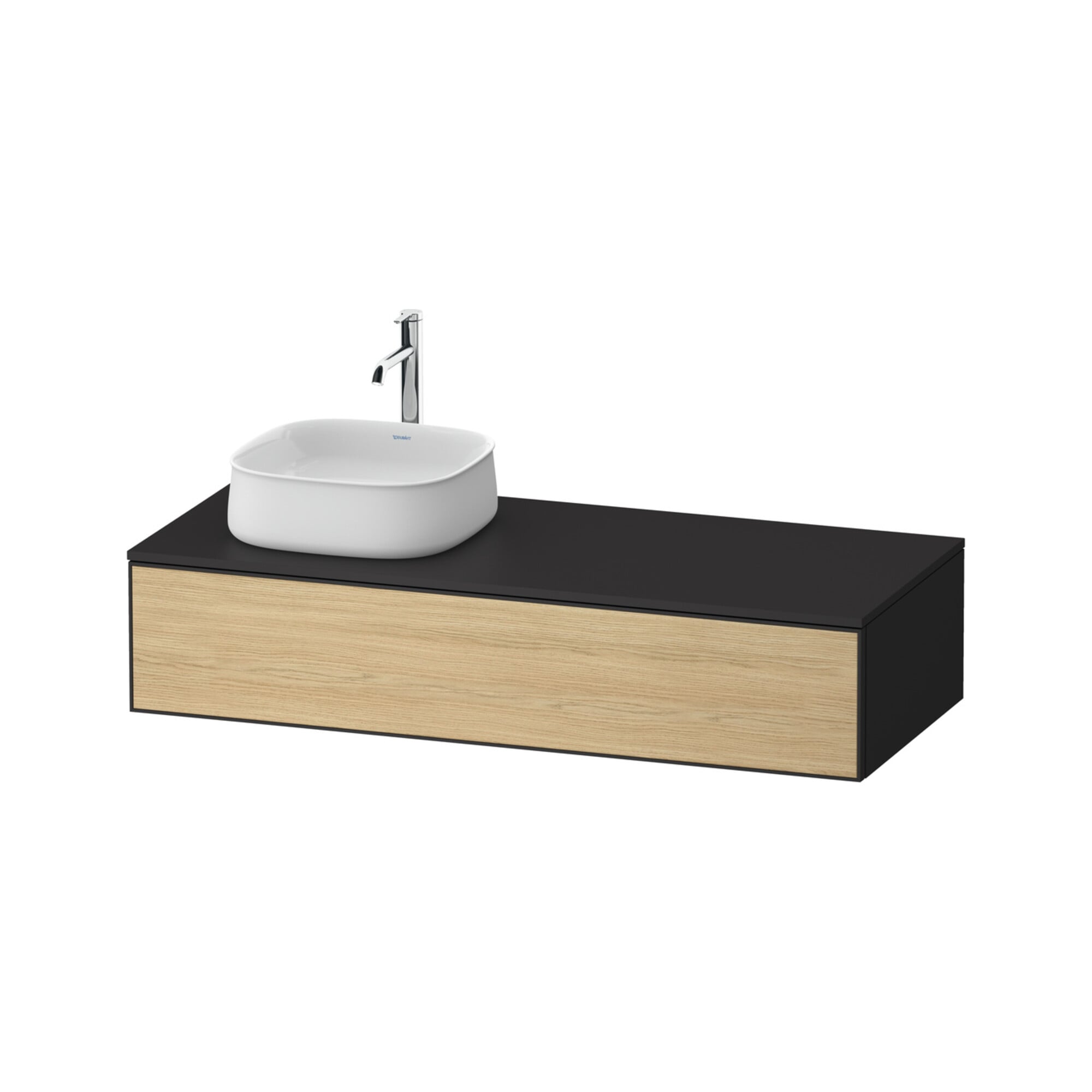 Duravit Waschtischunterschrank Zencha 130x55cm, B L, E nat/grap m, k Einr-Sys
