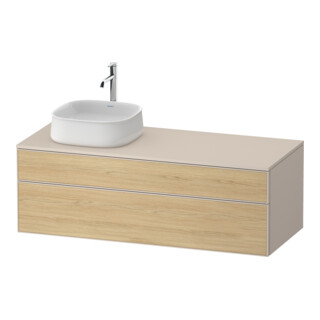 Duravit Waschtischunterschrank Zencha 130x55cm, B L, E nat/tau m, k Einr-Sys
