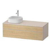 Duravit Waschtischunterschrank Zencha 130x55cm, B L, E nat/tau m, k Einr-Sys