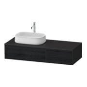 Duravit Waschtischunterschrank Zencha 130x55cm, B L, E schw/gra m, k Einr-Sys