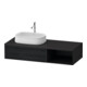 Duravit Waschtischunterschrank Zencha 130x55cm, B L, E schw/gra m, k Einr-Sys-1