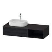 Duravit Waschtischunterschrank Zencha 130x55cm, B L, E schw/gra m, k Einr-Sys