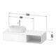 Duravit Waschtischunterschrank Zencha 130x55cm, B L, E schw/gra m, k Einr-Sys