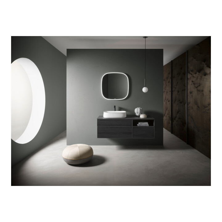 Duravit Waschtischunterschrank Zencha 130x55cm, B L, E schw/gra m, k Einr-Sys