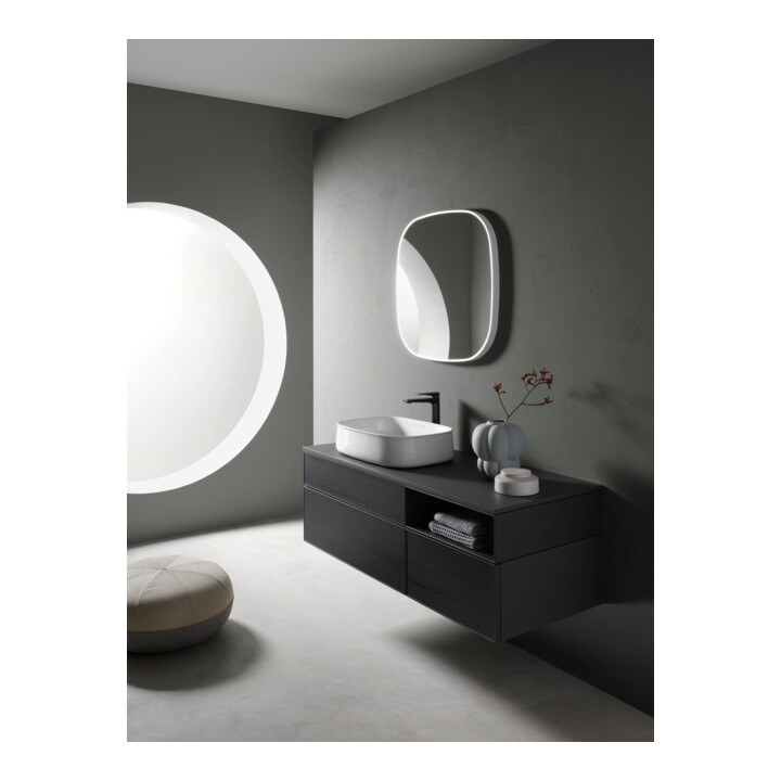 Duravit Waschtischunterschrank Zencha 130x55cm, B L, E schw/gra m, k Einr-Sys