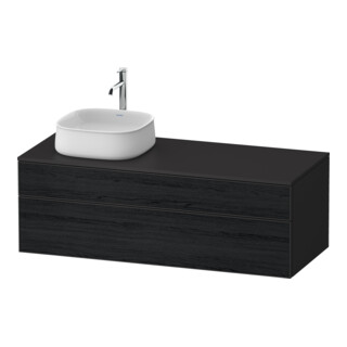 Duravit Waschtischunterschrank Zencha 130x55cm, B L, E schw/gra m, k Einr-Sys