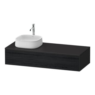 Duravit Waschtischunterschrank Zencha 130x55cm, B L, E schw/gra m, k Einr-Sys