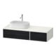 Duravit Waschtischunterschrank Zencha 130x55cm, B L, E sw/we m, k Einr-Sys-1