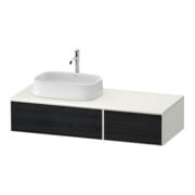 Duravit Waschtischunterschrank Zencha 130x55cm, B L, E sw/we m, k Einr-Sys